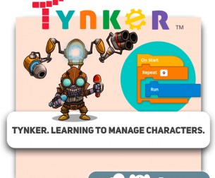 Tynker. Learning to manage characters.  - Programming for children in Plantation