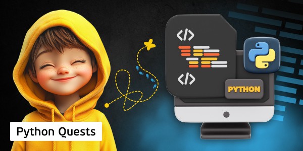 Python Quests. Learn the language in a fun way - Programming for children in Plantation